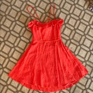 Free People Red-Orange Dress